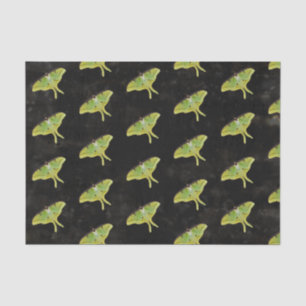 Luna Moth Artwork in levendige kleuren Tissuepapier