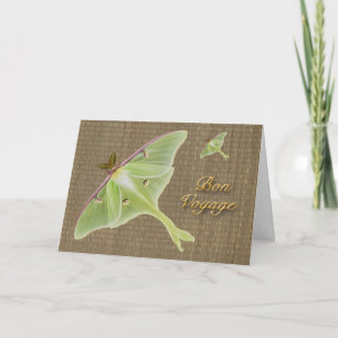 Luna Moth Bon Voyage Kaart