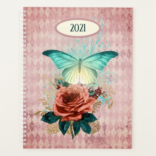 Luna Moth Bouquet Custom Planner (Voorkant)