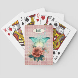 Luna Moth Bouquet Custom Pokerkaarten
