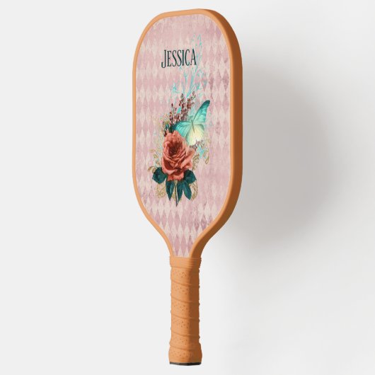  Luna Moth Bouquet gepersonaliseerd Pickleball Paddle (Links)