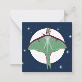 Luna Moth Briefkaart Stijl Nota Kaart