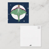 Luna Moth Briefkaart Stijl Nota Kaart (Voorkant / Achterkant)