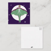 Luna Moth Briefkaart Stijl Nota Kaart (Voorkant / Achterkant)