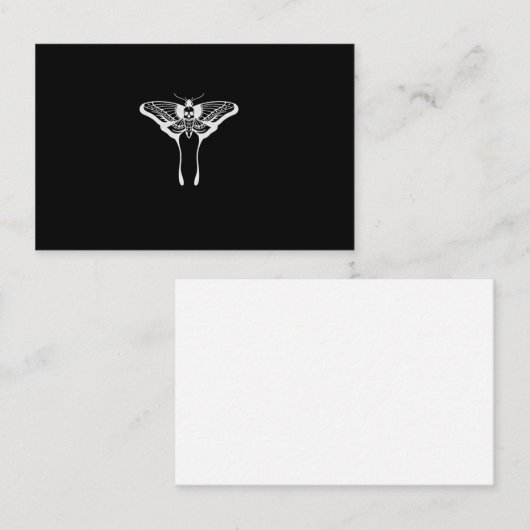 Luna Moth business card Visitekaartje (Voorkant / Achterkant)