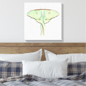 Luna Moth Canvas Afdruk (Insitu (Slaapkamer))