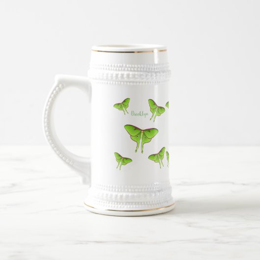 Luna Moth cartoon illustratie Bierpul (Links)