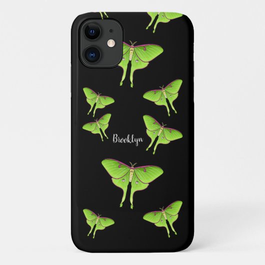 Luna Moth cartoon illustratie Case-Mate iPhone Case (Achterkant)