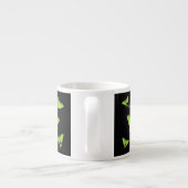 Luna Moth cartoon illustratie Espresso Kop (Achterkant)