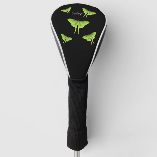 Luna Moth cartoon illustratie Golfheadcover (Voorkant)