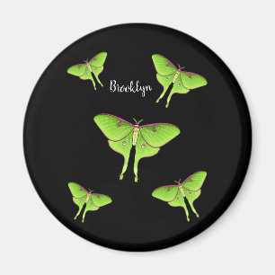 Luna Moth cartoon illustratie Magneet