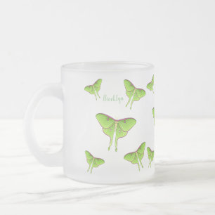 Luna Moth cartoon illustratie Matglas Koffiemok