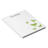 Luna Moth cartoon illustratie Notitieblok (Schuin)