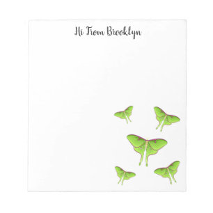 Luna Moth cartoon illustratie Notitieblok