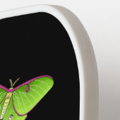 Luna Moth cartoon illustratie Pickleball Paddle (Links Detail)