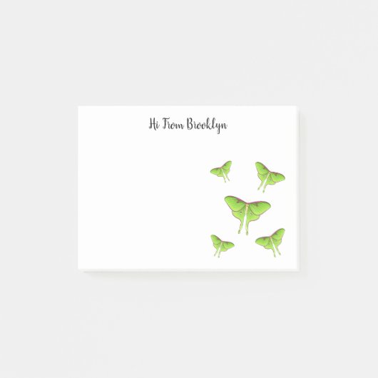 Luna Moth cartoon illustratie Post-it® Notes (Voorkant)