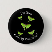 Luna Moth cartoon illustratie Ronde Button 5,7 Cm (Voorkant)
