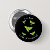 Luna Moth cartoon illustratie Ronde Button 5,7 Cm (Voorkant /achterkant)