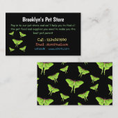 Luna Moth cartoon illustratie Visitekaartje (Voorkant / Achterkant)