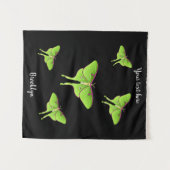 Luna Moth cartoon illustratie Wandkleed (Voorkant (horizontaal))