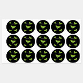 Luna Moth cartoon illustration  Labels (Vel)