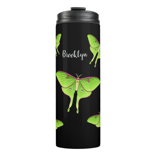 Luna Moth cartoon illustration  Thermosbeker (Voorkant)