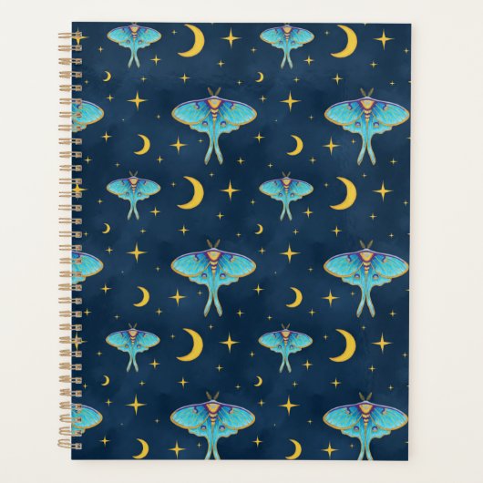 Luna Moth Celestial Moons & Stars Marine Planner (Voorkant)