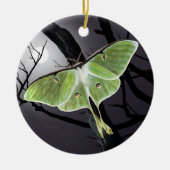 Luna Moth Ceramic Ornament (Voorkant)