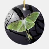Luna Moth Ceramic Ornament (Achterkant)