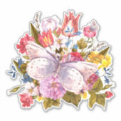 Luna Moth, Cottagecore Sticker (Voorkant)