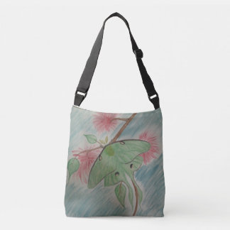 Luna moth crossbody tas
