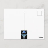 Luna Moth Drie maan Snel beter Briefkaart (Achterkant)