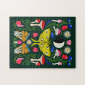 Luna Moth en Moon Illustration Legpuzzel (Horizontaal)