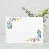 Luna Moth en Orchids 5 x 7 Wedding Invitation Kaart (Staand voorkant)