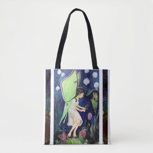 Luna Moth Fairy Bee Maureen Girard Tote Bag (Voorkant)