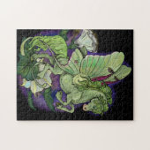 Luna Moth Fairy Horse Jigzaag Puzzle Legpuzzel (Horizontaal)