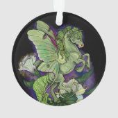Luna Moth Fairy Horse Pegasus Ornament (achterkant)