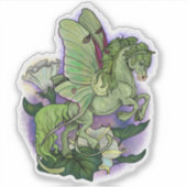 Luna Moth Fairy Horse Sticker (Voorkant)