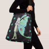 Luna moth fairy polka dot cross body bag crossbody tas (Dichtbij)