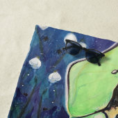 Luna Moth Fairy Wildbloemen Bee Maureen Girard Strandlaken (In situ)