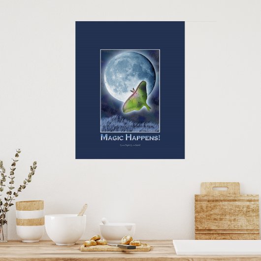 LUNA MOTH FANTASY & INSPIREREND POSTER (Keuken)