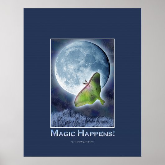 LUNA MOTH FANTASY & INSPIREREND POSTER (Voorkant)