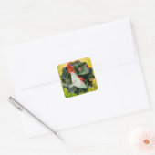 Luna Moth fascineren Vierkante Sticker (Envelop)