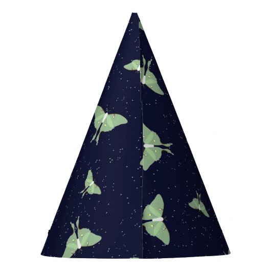 Luna Moth Feesthoedjes (Achterkant)