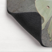 Luna moth grijs achtergrondmousepad muismat (Hoek)