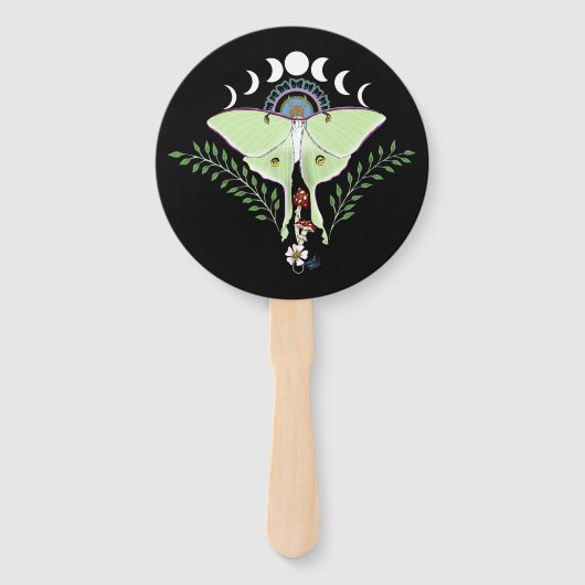 Luna Moth Handwaaier (Voorkant)