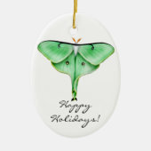  Luna Moth Holiday Ornament (Voorkant)