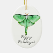  Luna Moth Holiday Ornament (Achterkant)