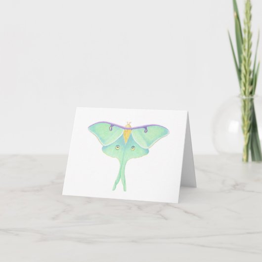 Luna Moth Kaart (Voorkant)