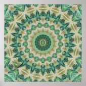 Luna Moth Kaleidoscope Art Print (Voorkant)